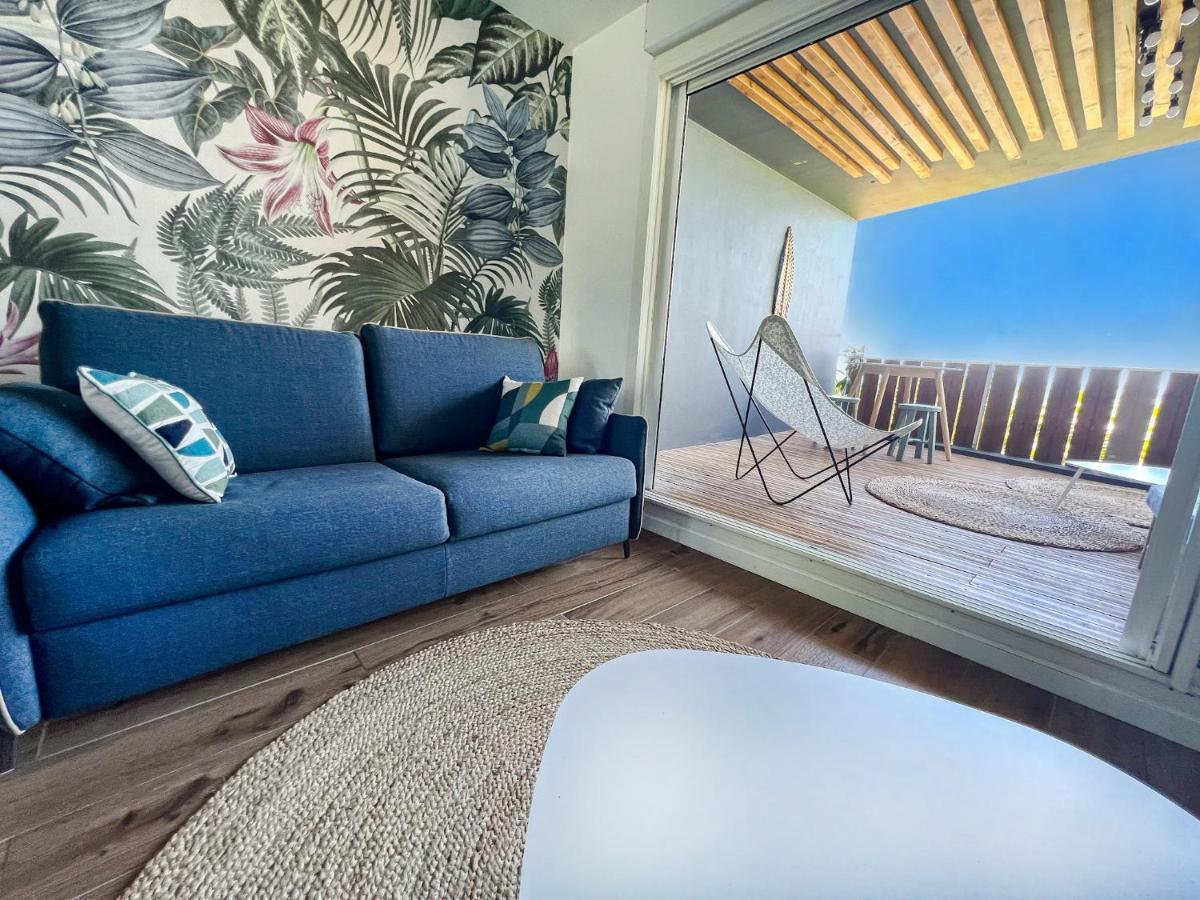 Le Petrel Bleu - Appartement Sur La Plage Des Tortues A Сен-Лу Екстериор снимка